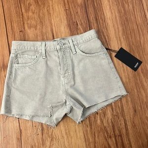 HUDSON Los Angeles Muted Gray Denim Shorts